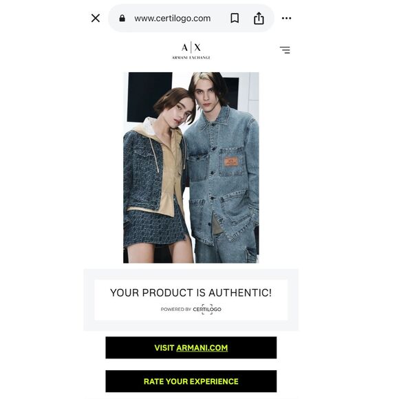 Armani Exchange Men's Regular Fit ASV Ribbed Cotton Slate Blue Crew Neck T-Shirt - Picture 10 of 10